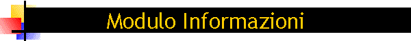 Modulo Informazioni